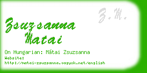 zsuzsanna matai business card