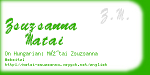 zsuzsanna matai business card